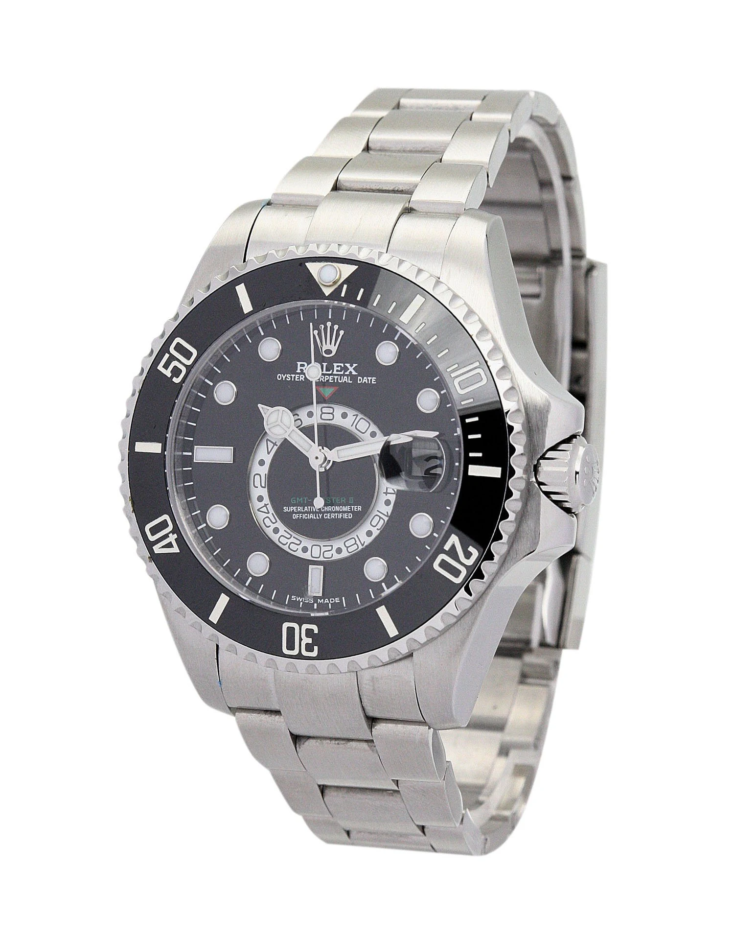 GMT-Master schwarzes Zifferblatt 16720 Perspektivansicht