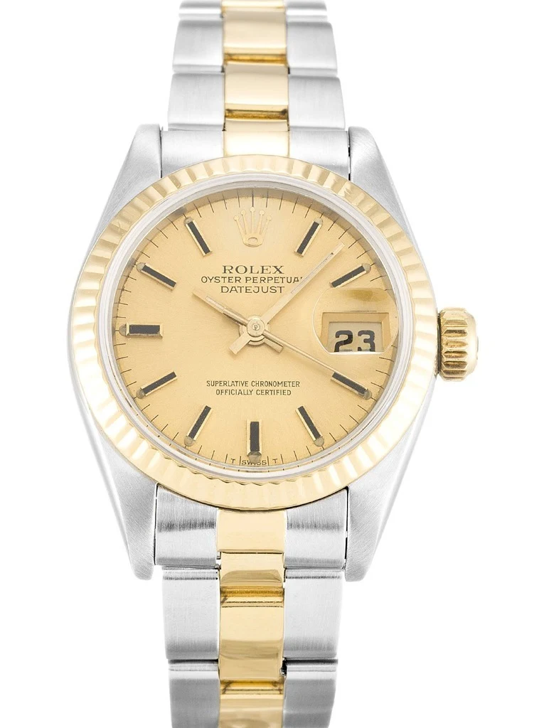 Lady-Datejust champagnerfarbenes Zifferblatt 69173-2