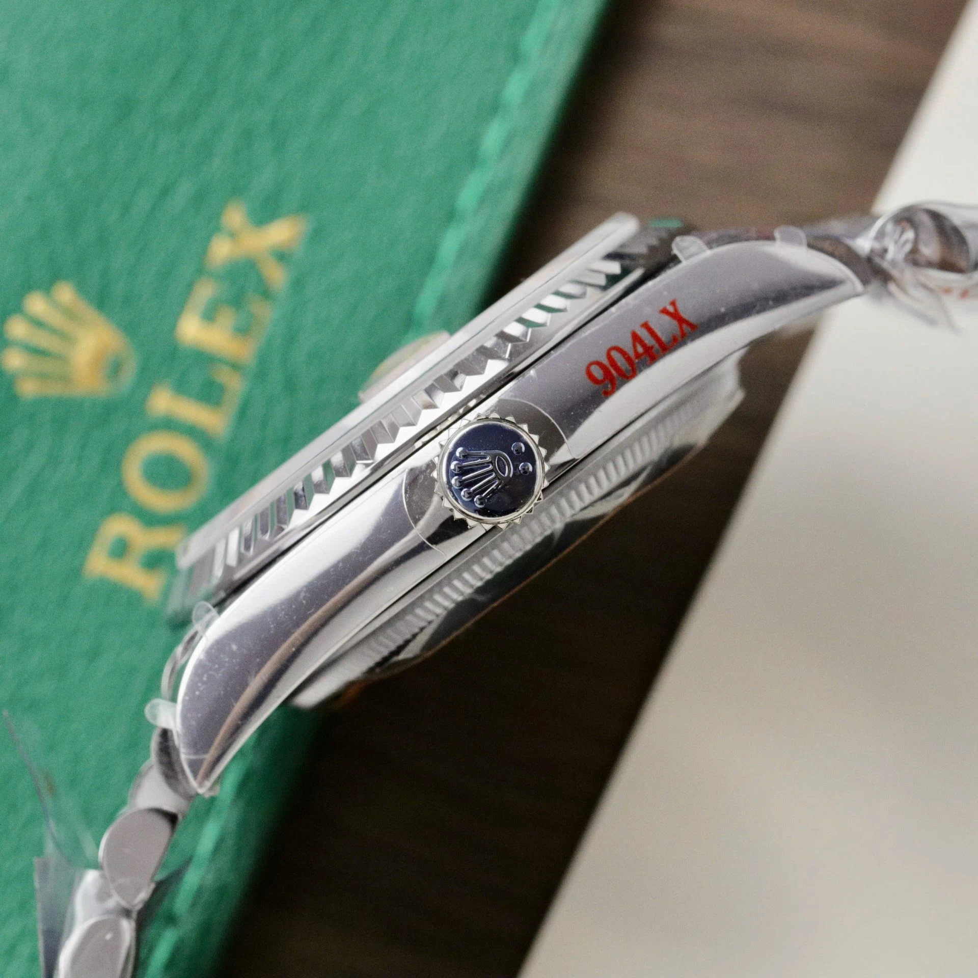 Rolex Day-Date rosafarbenes Zifferblatt mit Diamantbesatz 128236-0024 36 mm – Superclone – Bild 8