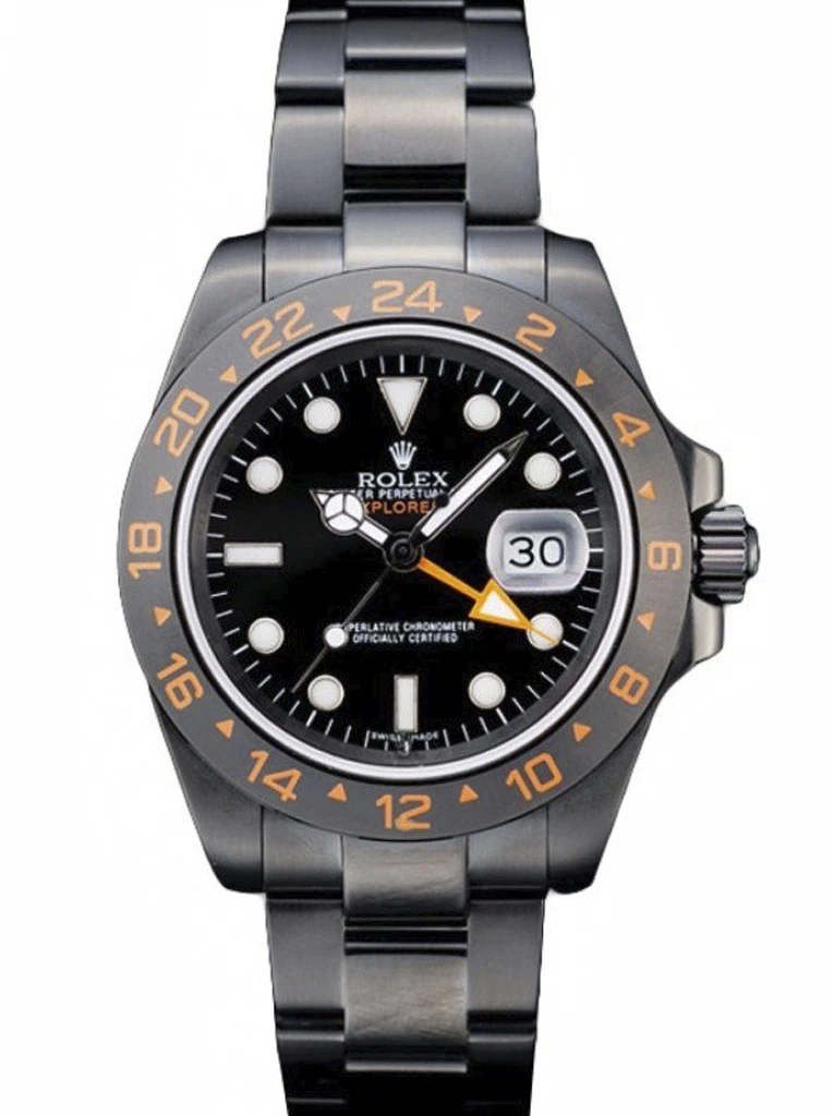 Superclone Explorer schwarzes Zifferblatt 98240
