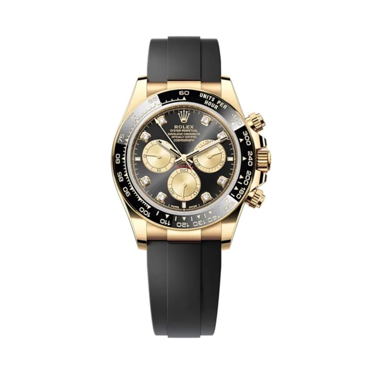Superclone Daytona schwarzes Zifferblatt Gelbgold 126518LN