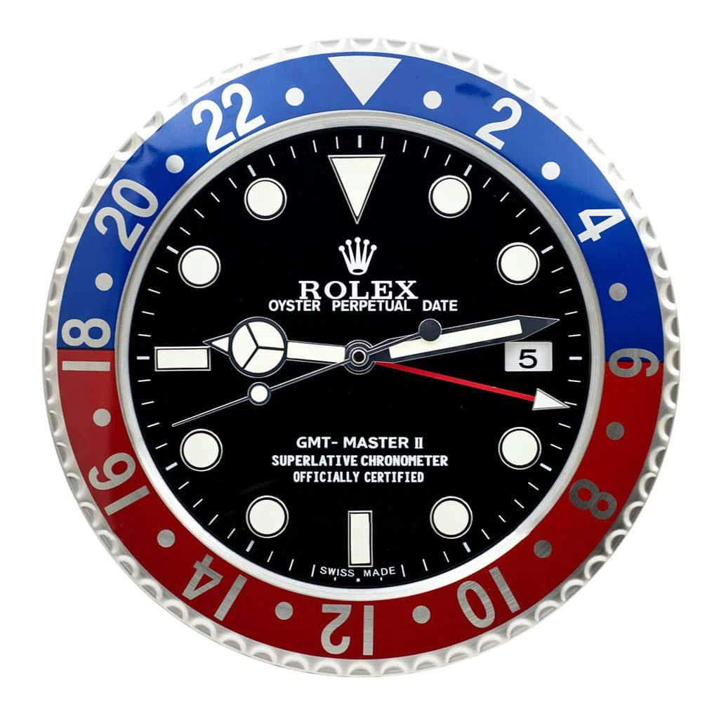 Wanduhr – GMT MASTER II ‘PEPSI’ EDITION Perspektivansicht