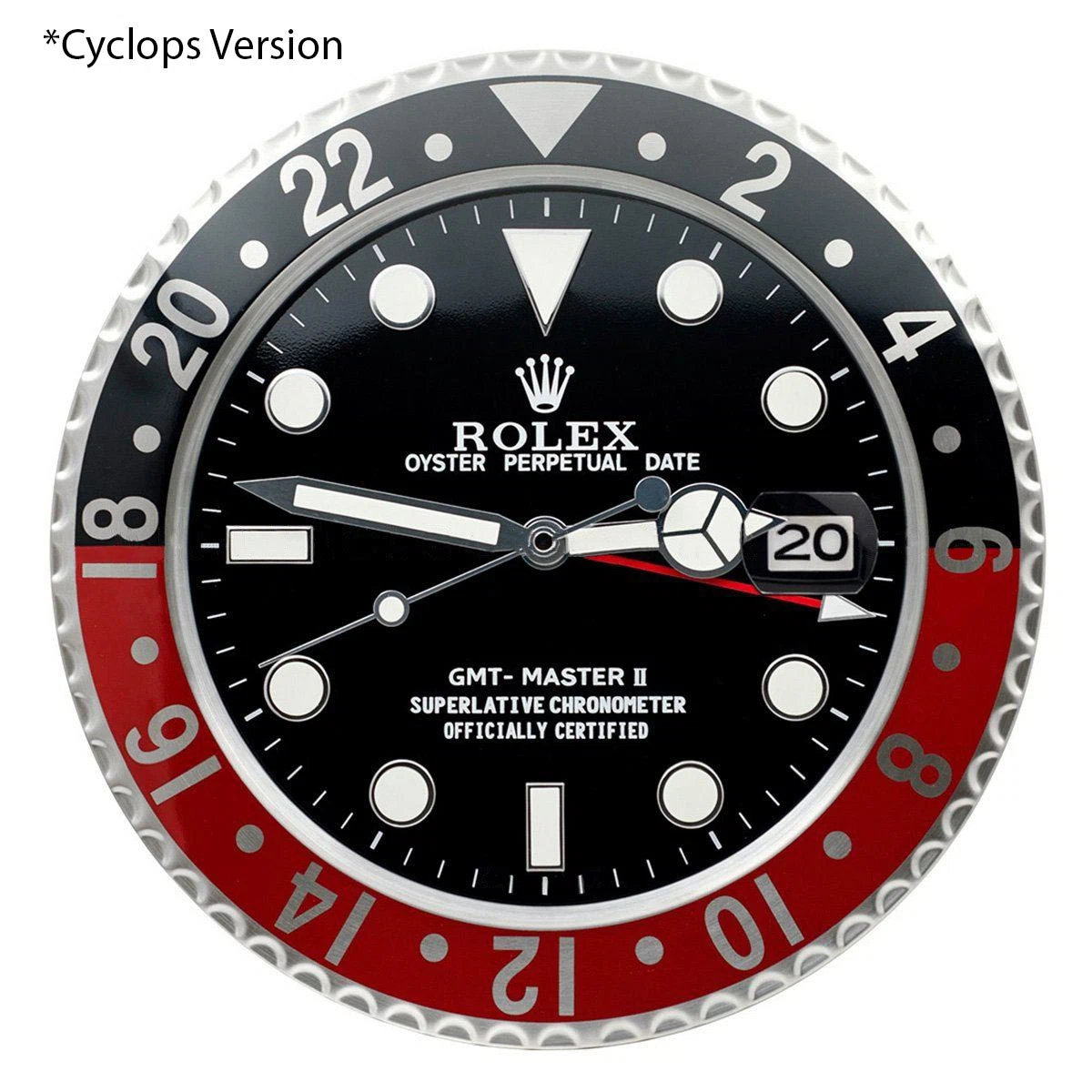 Wanduhr – “XL” GMT MASTER II Perspektivansicht