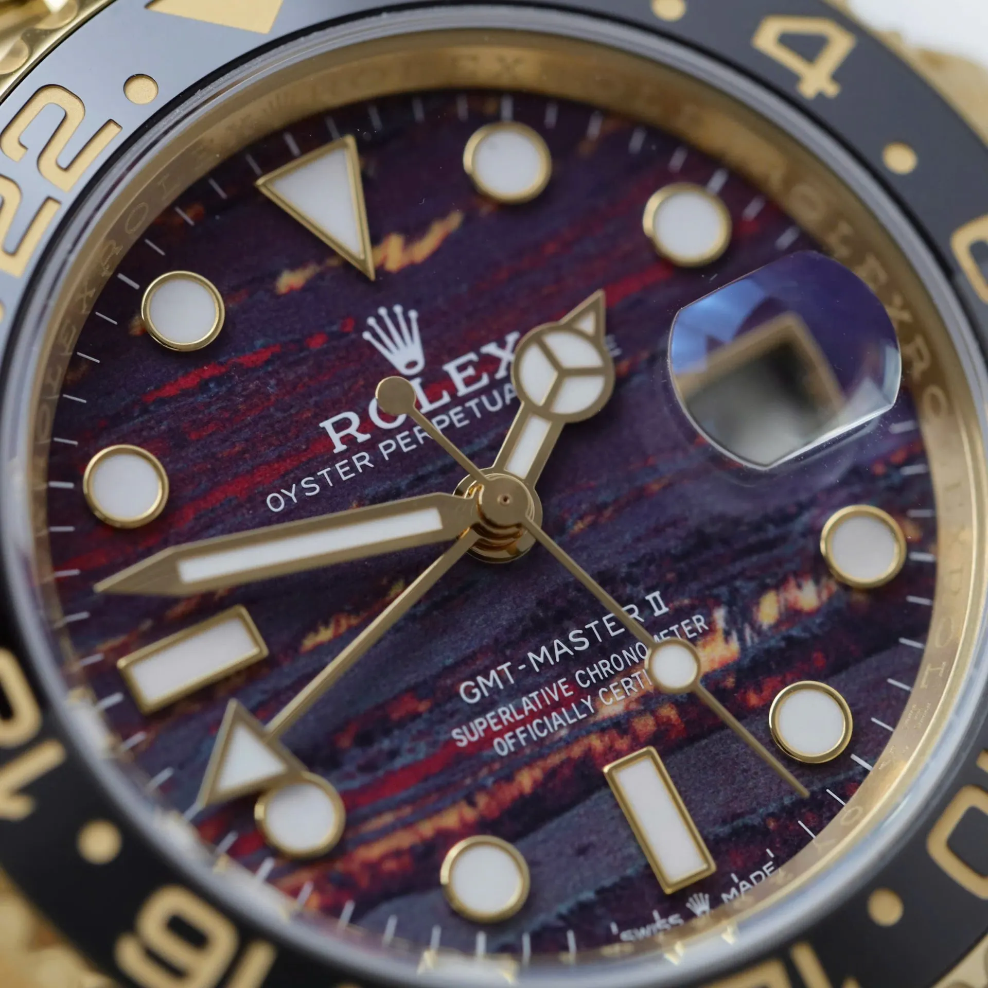 Superclone GMT-Master II 126718GRNR Tigereisen Zifferblatt Produktdetail