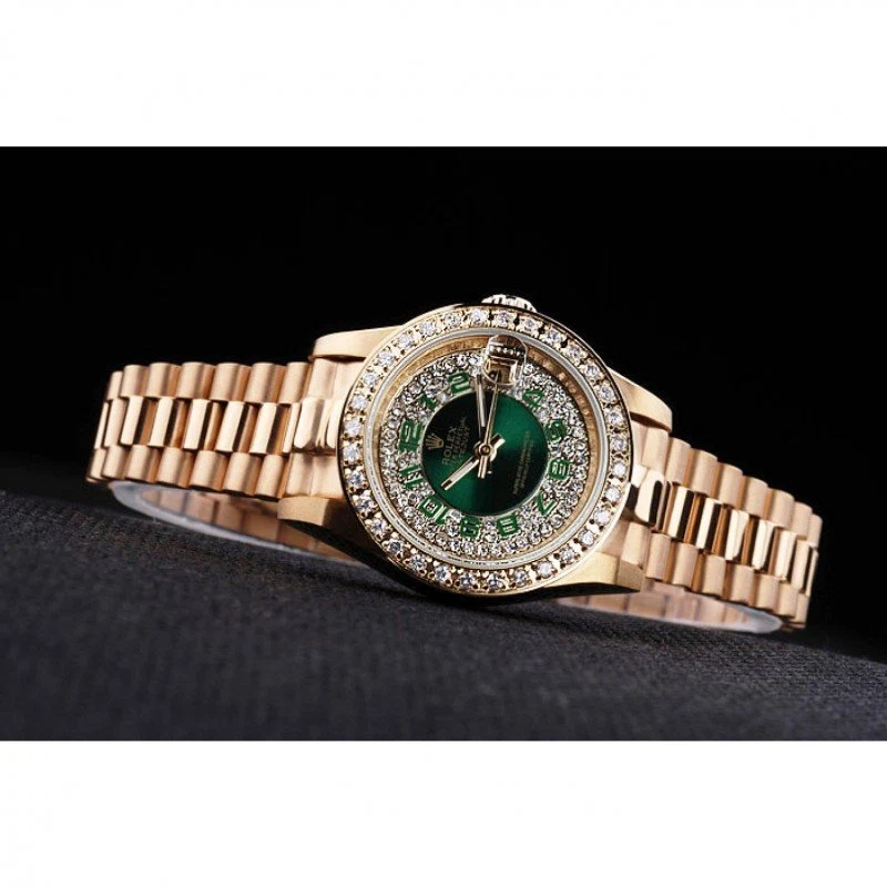 Datejust grünes Zifferblatt RL39 Designdetail