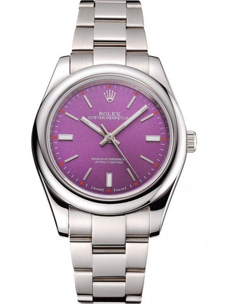 Oyster Perpetual Date violettes Zifferblatt REP016834