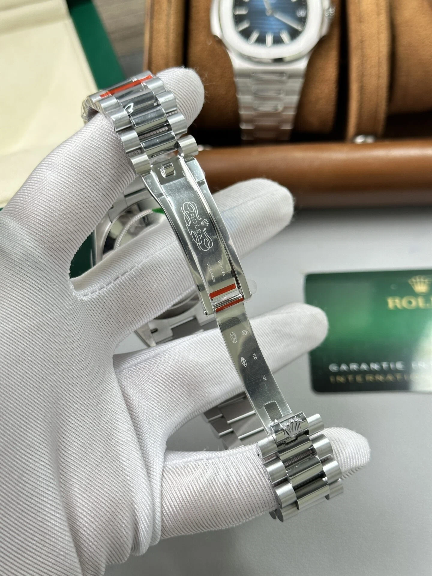 Rolex Day-Date intensivschwarzes Zifferblatt mit Diamantbesatz 228236-0004 40 mm – Superclone – Bild 7