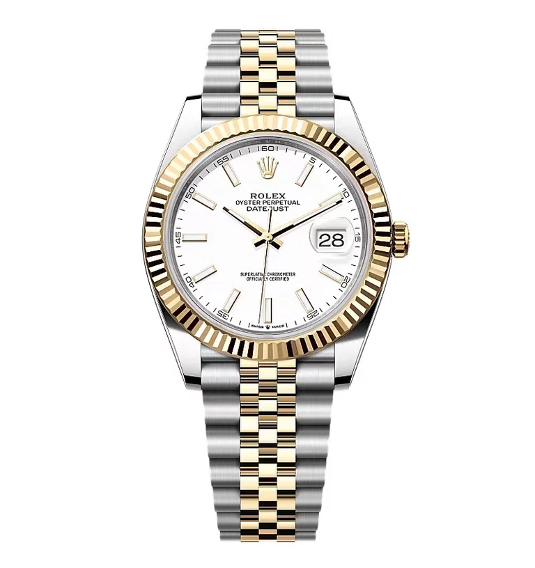 Rolex Datejust weißes Zifferblatt 126333-0016 41 mm