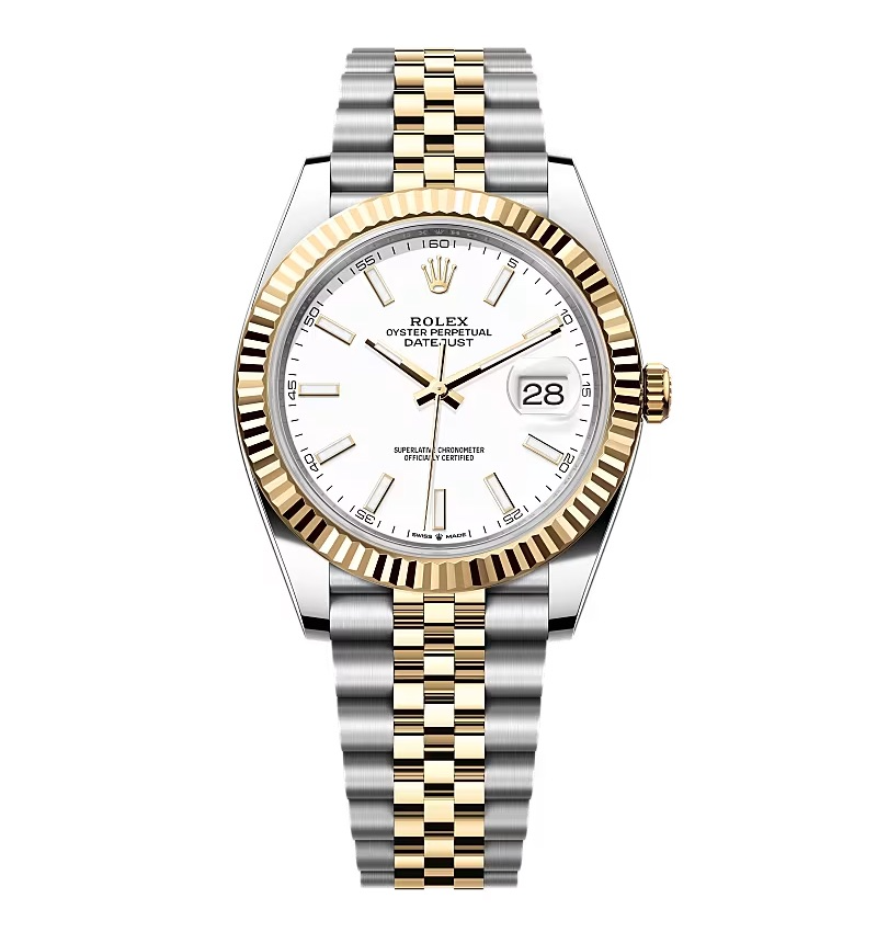 Rolex Datejust weißes Zifferblatt 126333-0016 41 mm