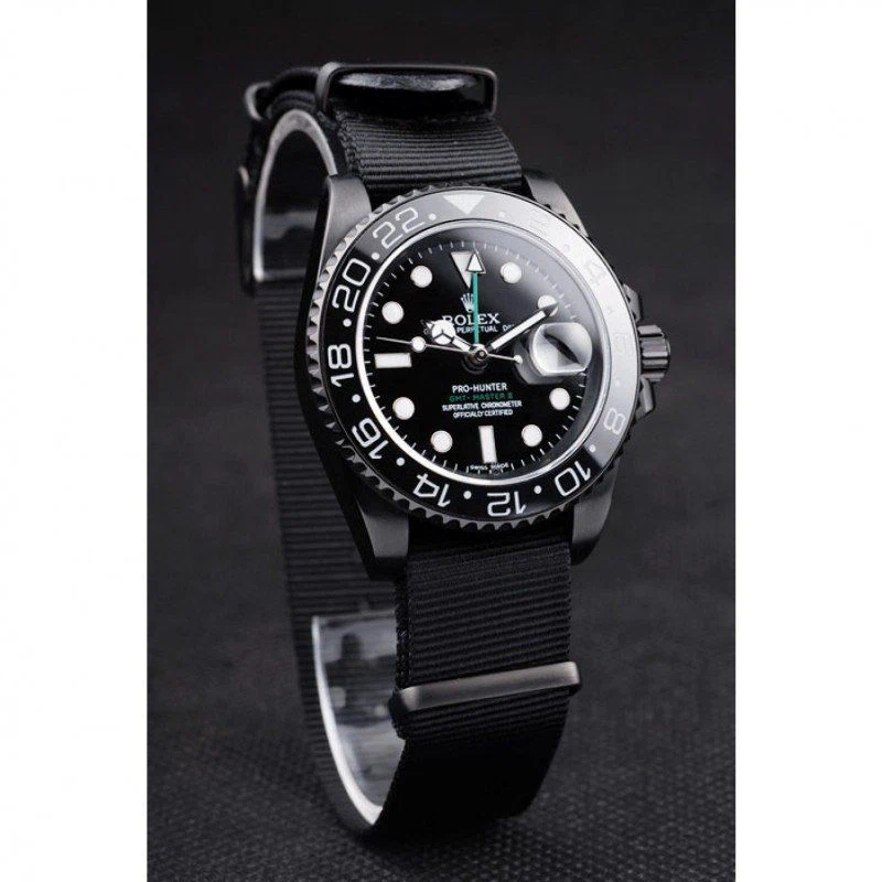 Superclone GMT-Master II schwarzes Zifferblatt REP016827 Schrägansicht
