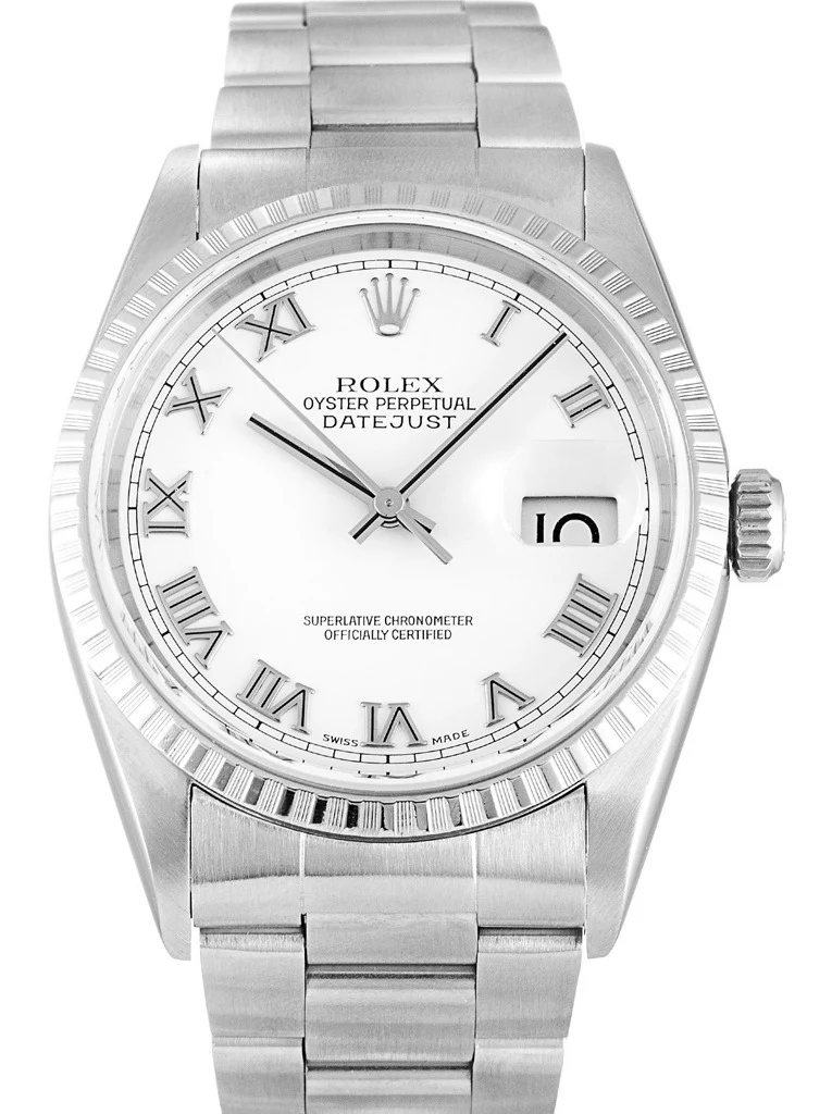 Datejust weißes Zifferblatt 16220