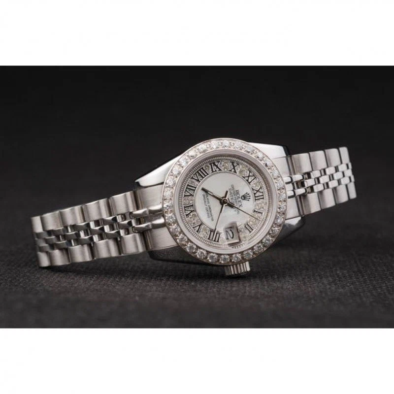 Superclone Datejust Zifferblatt mit Diamantbesatz SRL65 Nahaufnahme