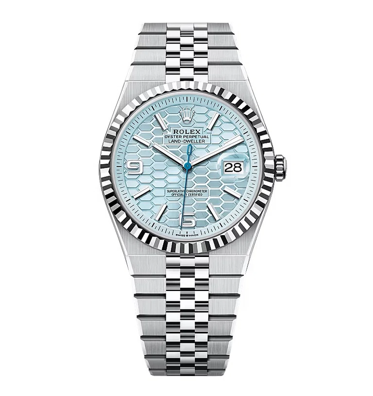 Rolex Land-Dweller 40 mm eisblaues Zifferblatt (2025)