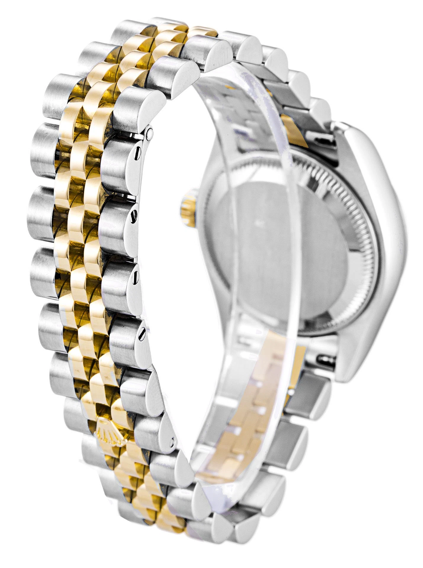 Lady-Datejust silberfarbenes Zifferblatt 179173 Schrägansicht