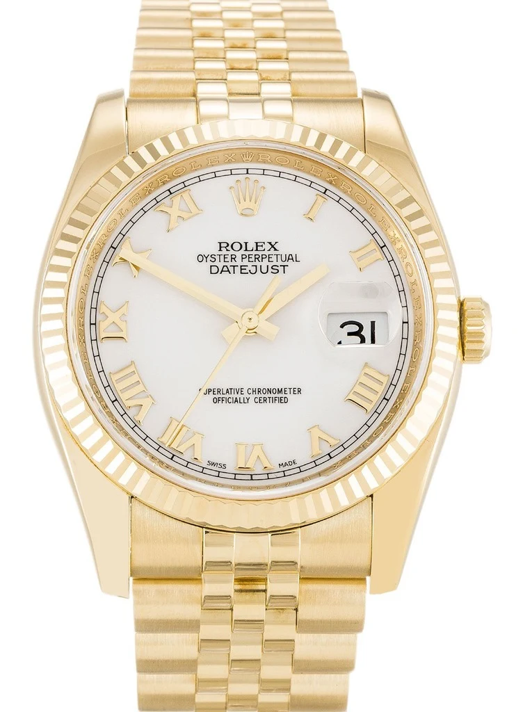 Datejust weißes Zifferblatt 116238