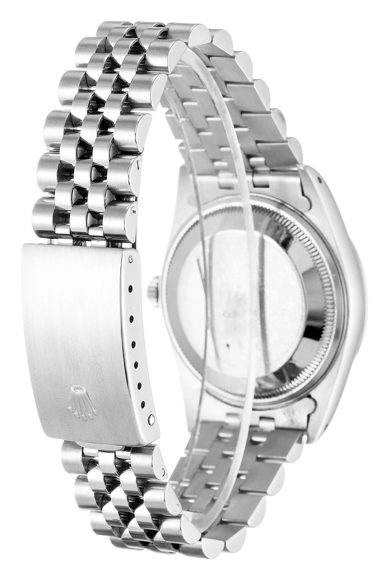 Oyster Perpetual Date weißes Zifferblatt 15200 Schrägansicht