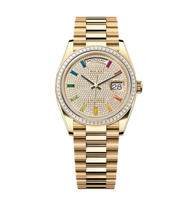 Rolex Day-Date mit Diamantbesatz-Pavé Zifferblatt 128398tbr-0012 36 mm – Superclone