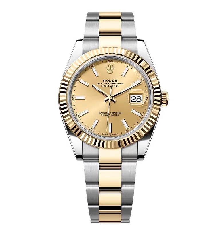 Rolex Datejust champagnerfarbenes Zifferblatt 126333-0009 41 mm