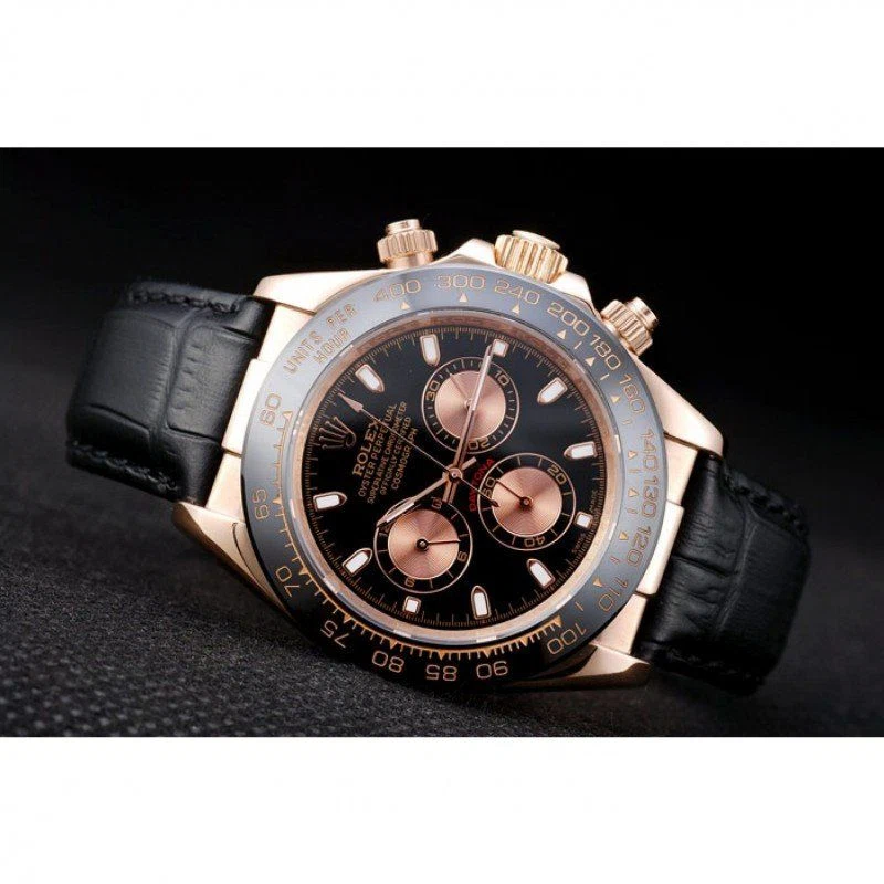 Daytona schwarzes Zifferblatt REP016831 Designdetail