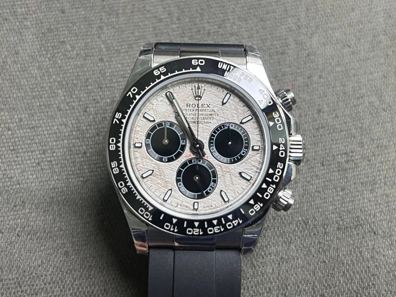 Superclone Daytona 126519LN Meteorit-Zifferblatt Perspektivansicht