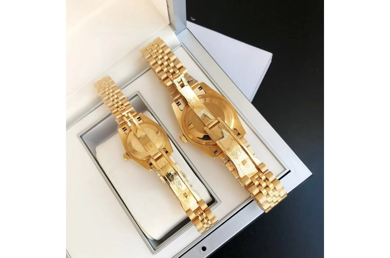 Datejust Roségold/Roségold Jubilee Schwarz/Zifferblatt Detailansicht