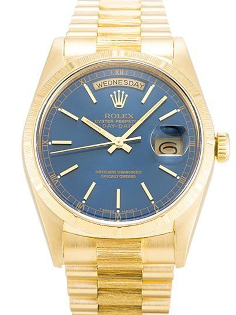 Day-Date blaues Zifferblatt 18248