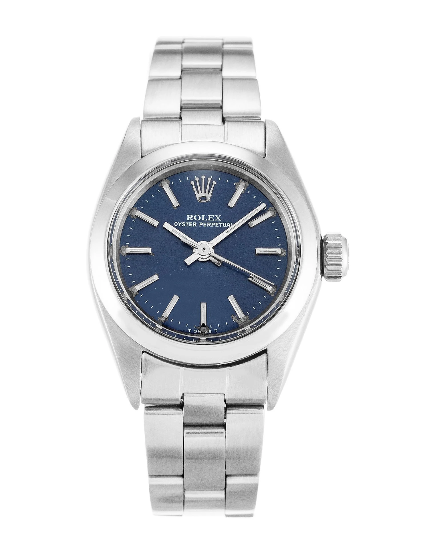 Oyster Perpetual Lady blaues Zifferblatt 6718