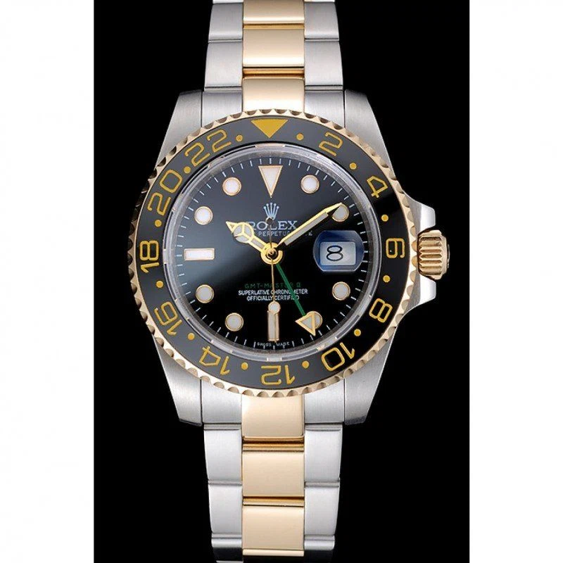 Superclone GMT-Master II schwarzes Zifferblatt 80295 Perspektivansicht