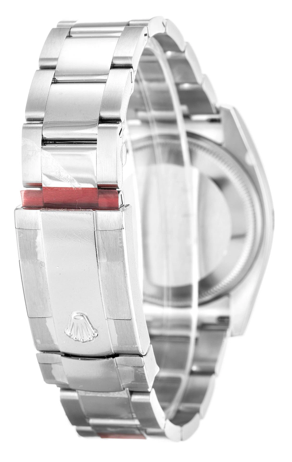 Oyster Perpetual Date weißes Zifferblatt 115200 Schrägansicht