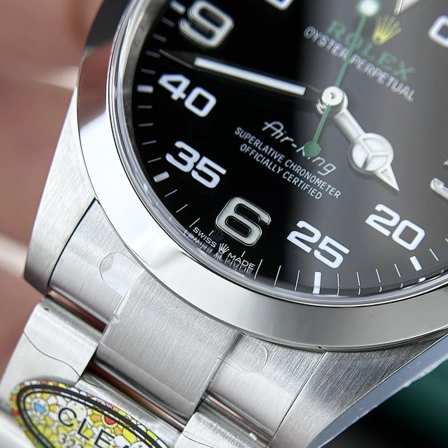 Air King schwarzes Zifferblatt Oyster Armband