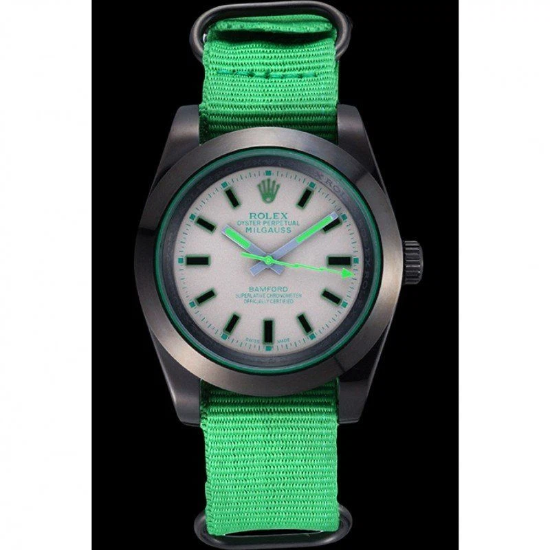 Milgauss grünes Zifferblatt 622004 Perspektivansicht