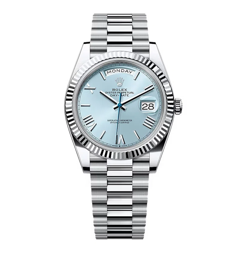 Rolex Day-Date eisblaues Zifferblatt 228236-0012 40 mm – Superclone