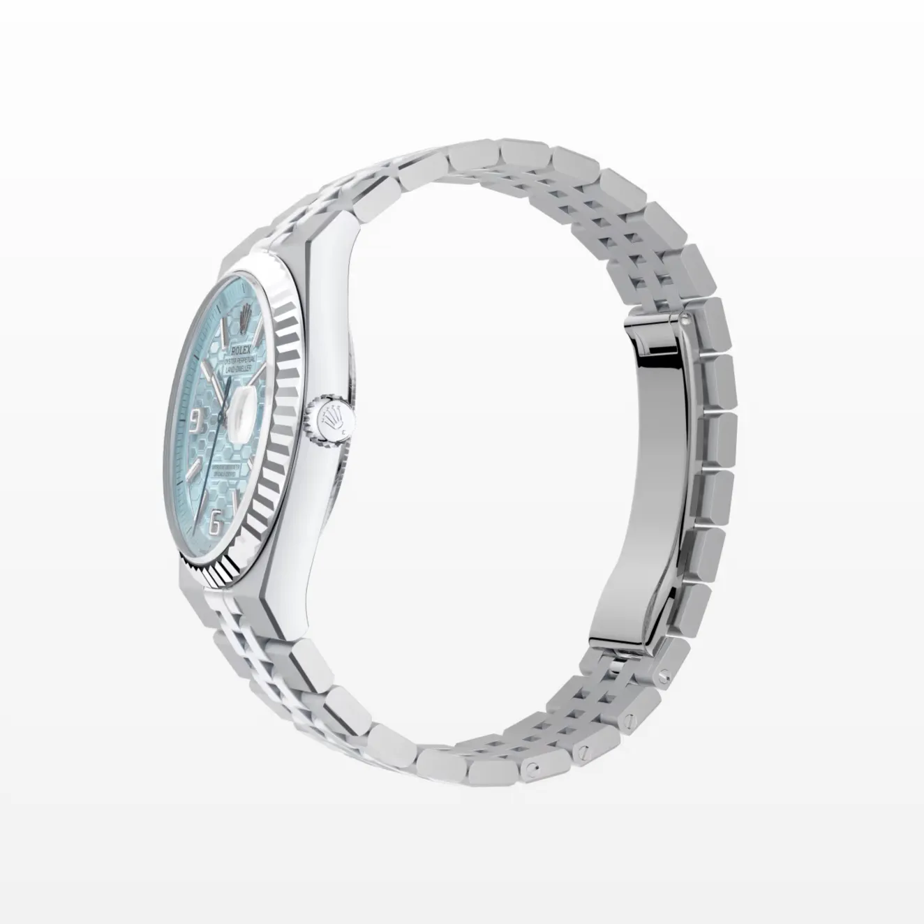 Land-Dweller 36 mm Platin Schrägansicht