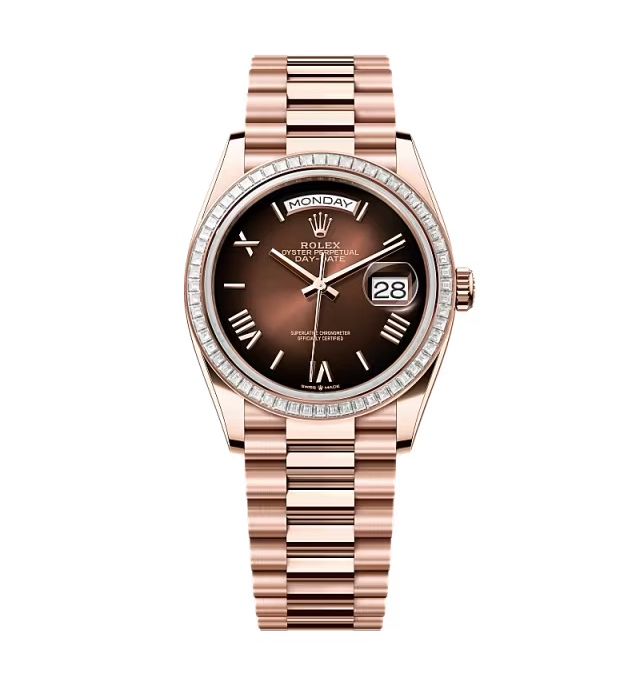 Rolex Day-Date Braun Ombré Zifferblatt 128395tbr-0024 36 mm – Superclone