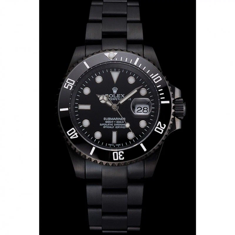 Superclone Submariner schwarzes Zifferblatt PR18239B Perspektivansicht