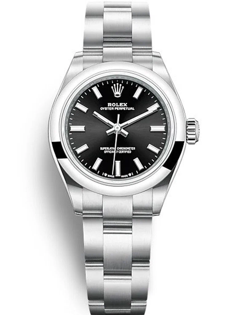 Oyster Perpetual Lady schwarzes Zifferblatt 276200