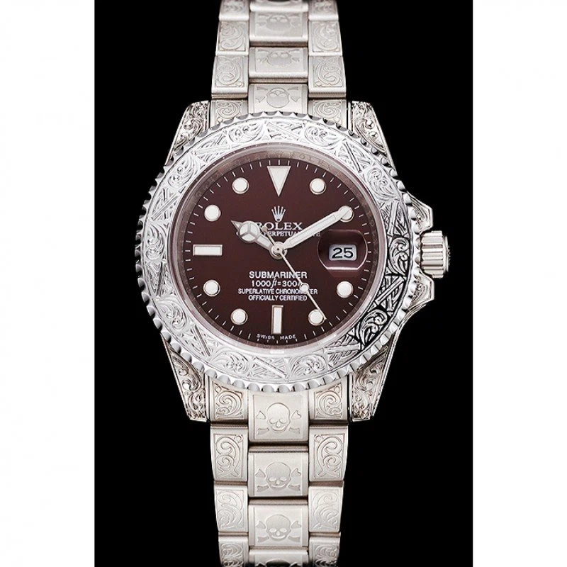 Superclone Submariner braunes Zifferblatt 1454092 Perspektivansicht