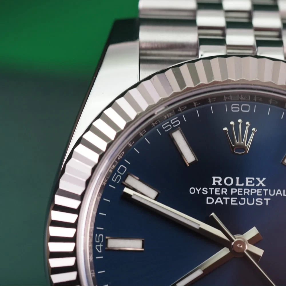Datejust blaues Zifferblatt 126334 Jubilee Stilansicht