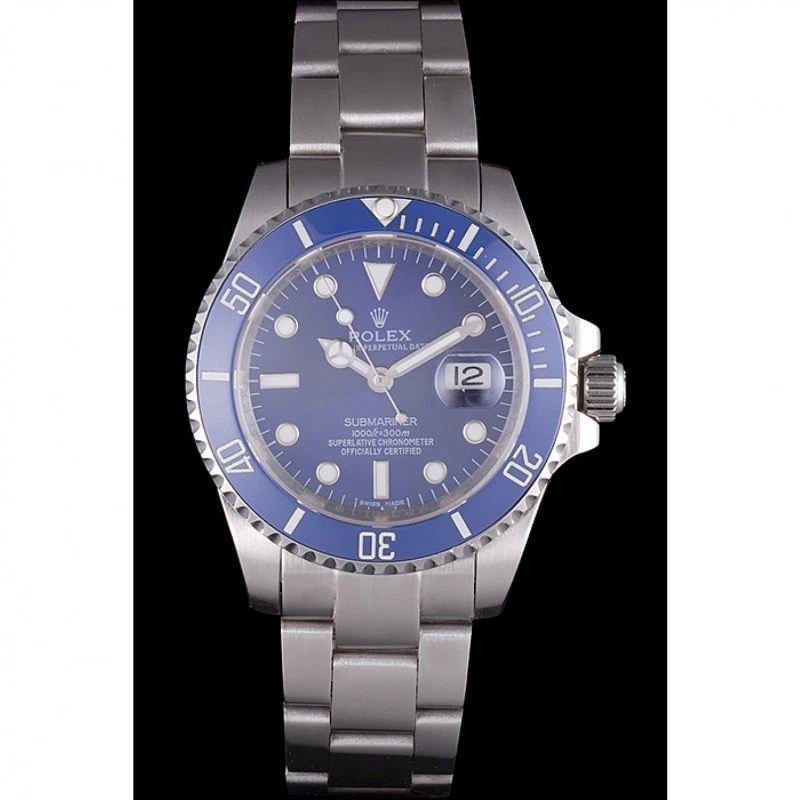 Superclone Submariner blaues Zifferblatt SRL50 Perspektivansicht
