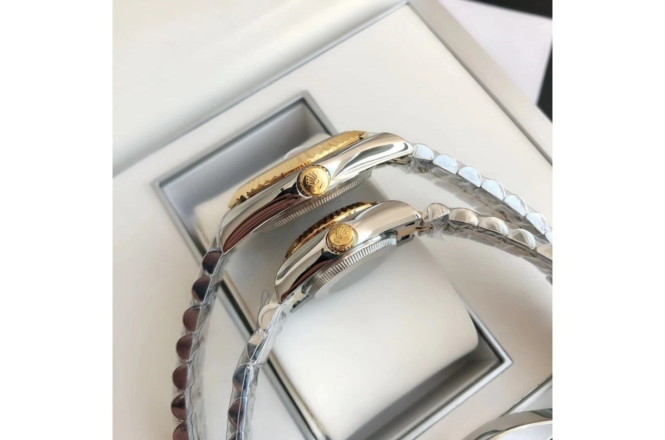 Datejust Roségold/Edelstahl Jubilee Schwarz/Diamantindizes Alternate Angle