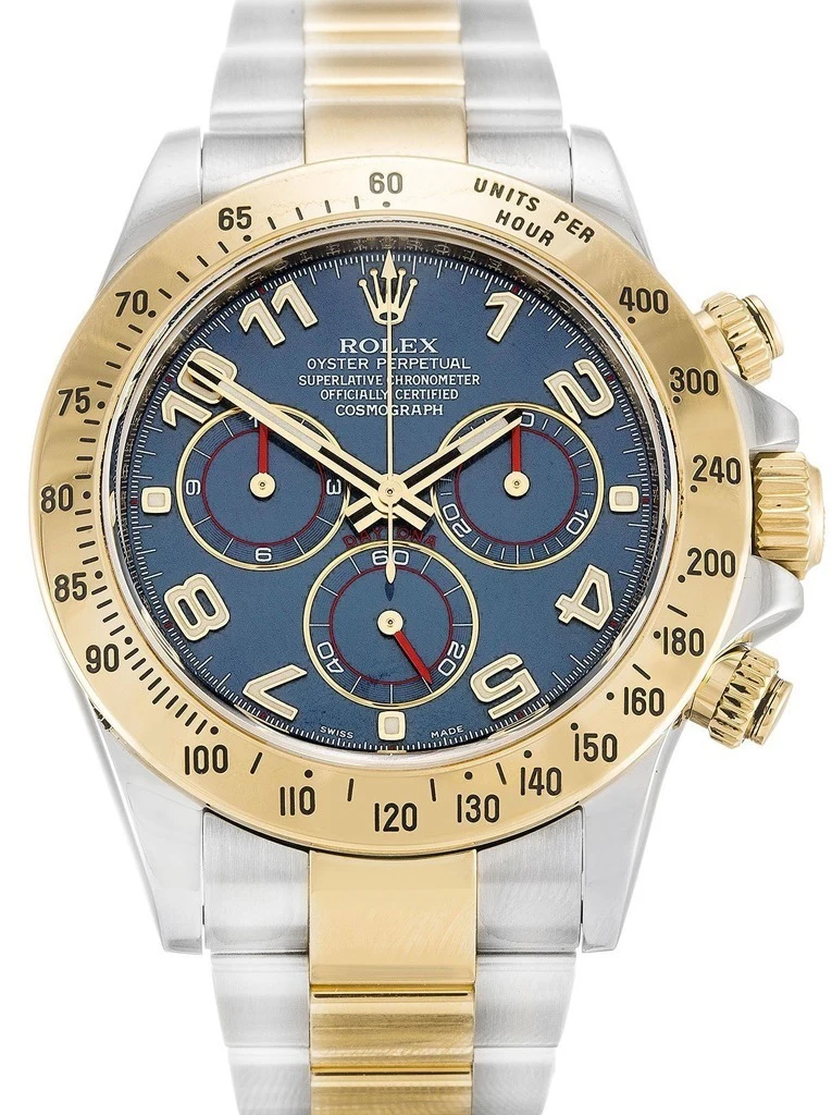Daytona blaues Zifferblatt 116523