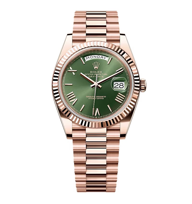 Rolex Day-Date olivgrünes Zifferblatt 228235-0025 40 mm – Superclone