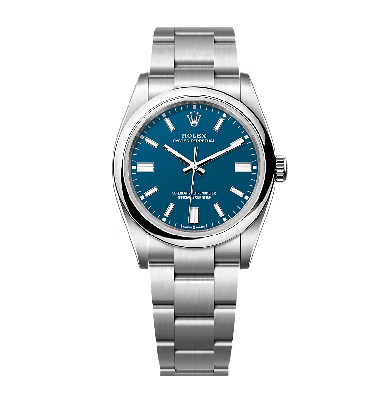 Rolex Oyster Perpetual 277200 mittelblaues Zifferblatt-36