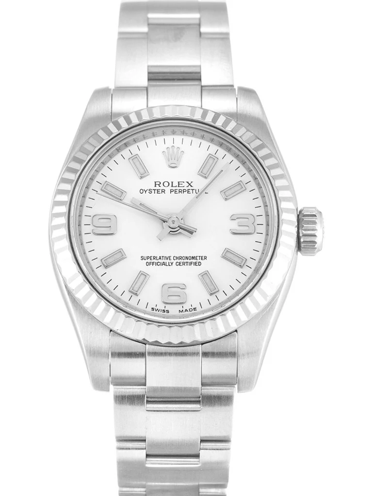 Oyster Perpetual Lady weißes Zifferblatt 176234