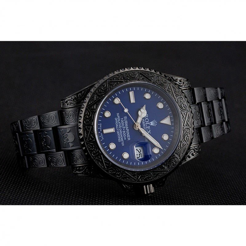 Superclone Submariner blaues Zifferblatt 1454084 Nahaufnahme