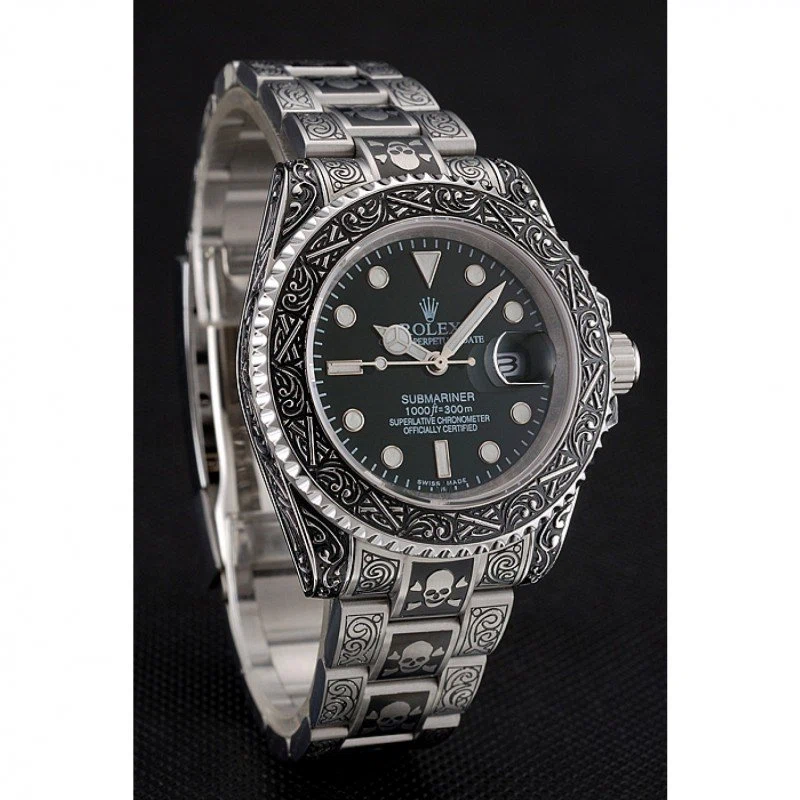 Submariner grünes Zifferblatt 1454079 Schrägansicht