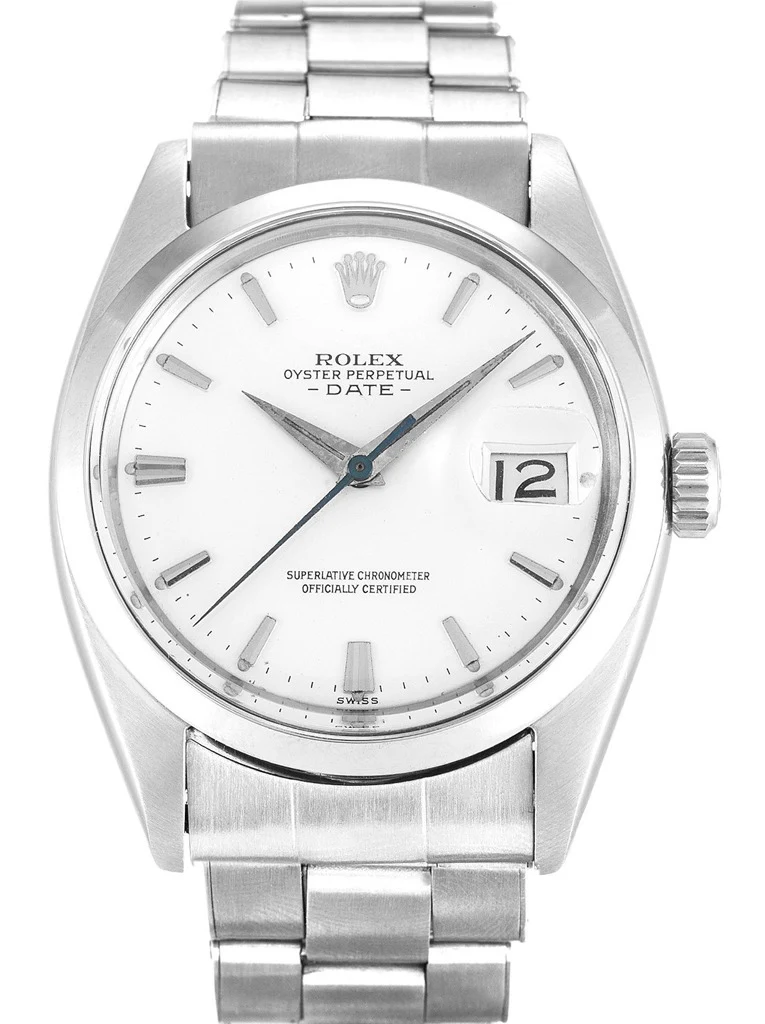 Oyster Perpetual Date silberfarbenes Zifferblatt 1500