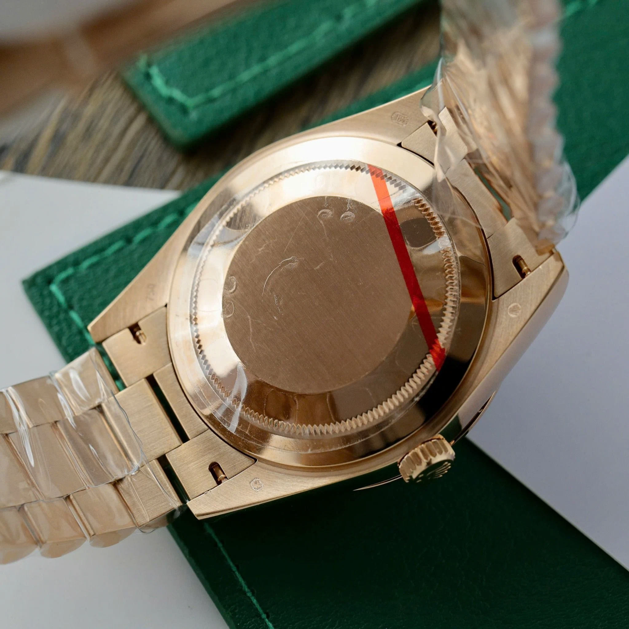 Day Date Pearl Zifferblatt mit Diamantbesatz Lünette Presidential Armband