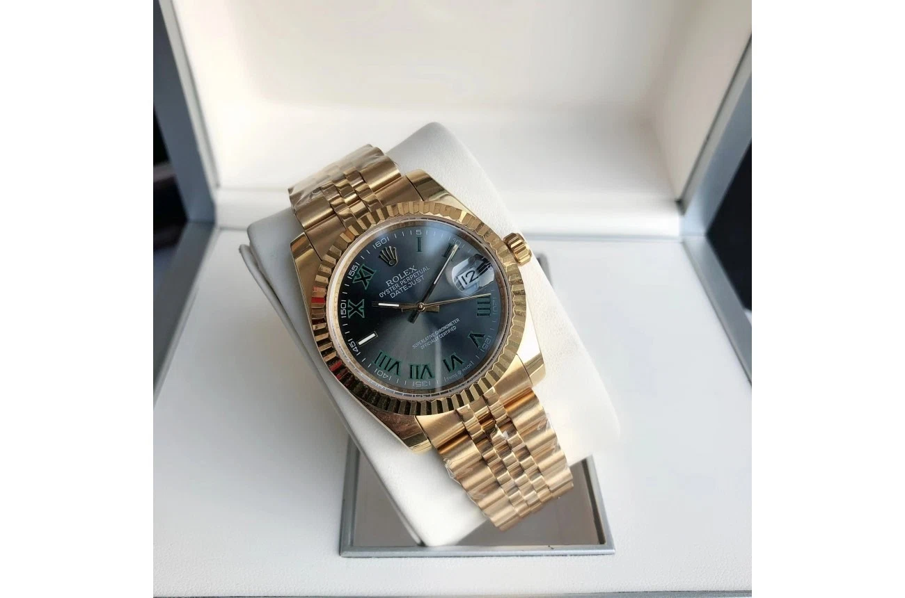 Datejust Roségold/Roségold Jubilee Armband Nahaufnahme