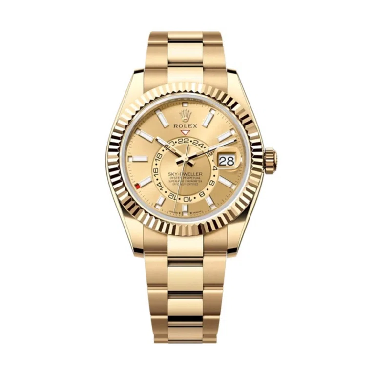 Superclone Sky-Dweller champagnerfarbenes Zifferblatt 336938